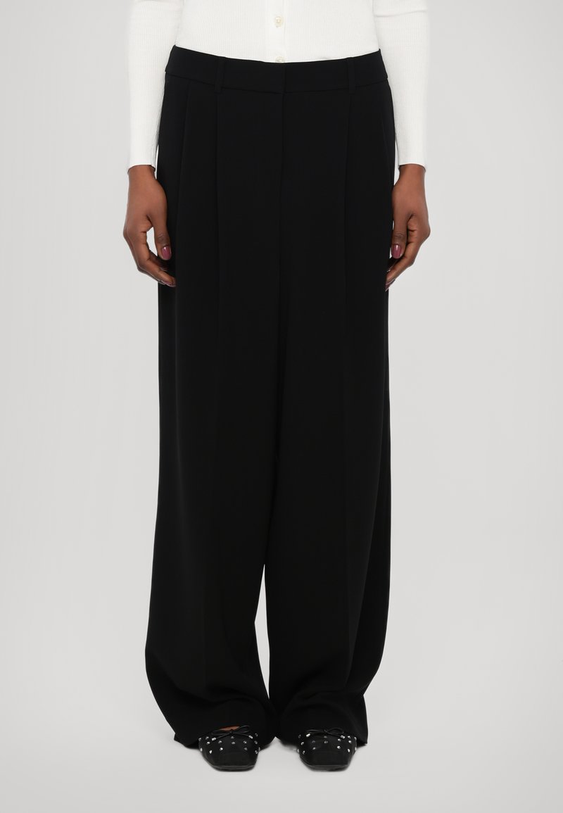 Pantalon De Vestir - Pleated Wide Leg Pant 4 Black - Imagen 1
