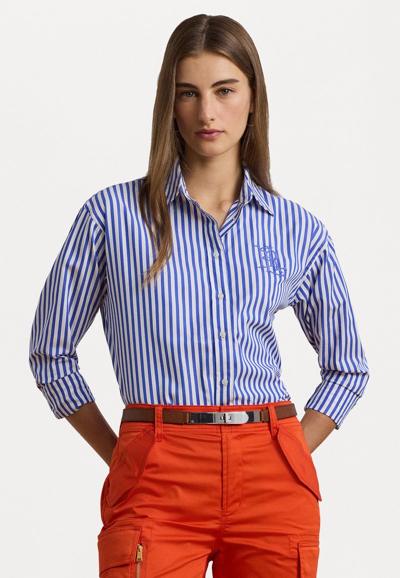 Camisa Manga Larga - Kotta-Long Sleeve-Button Front Shirt Blue/White - Imagen 1