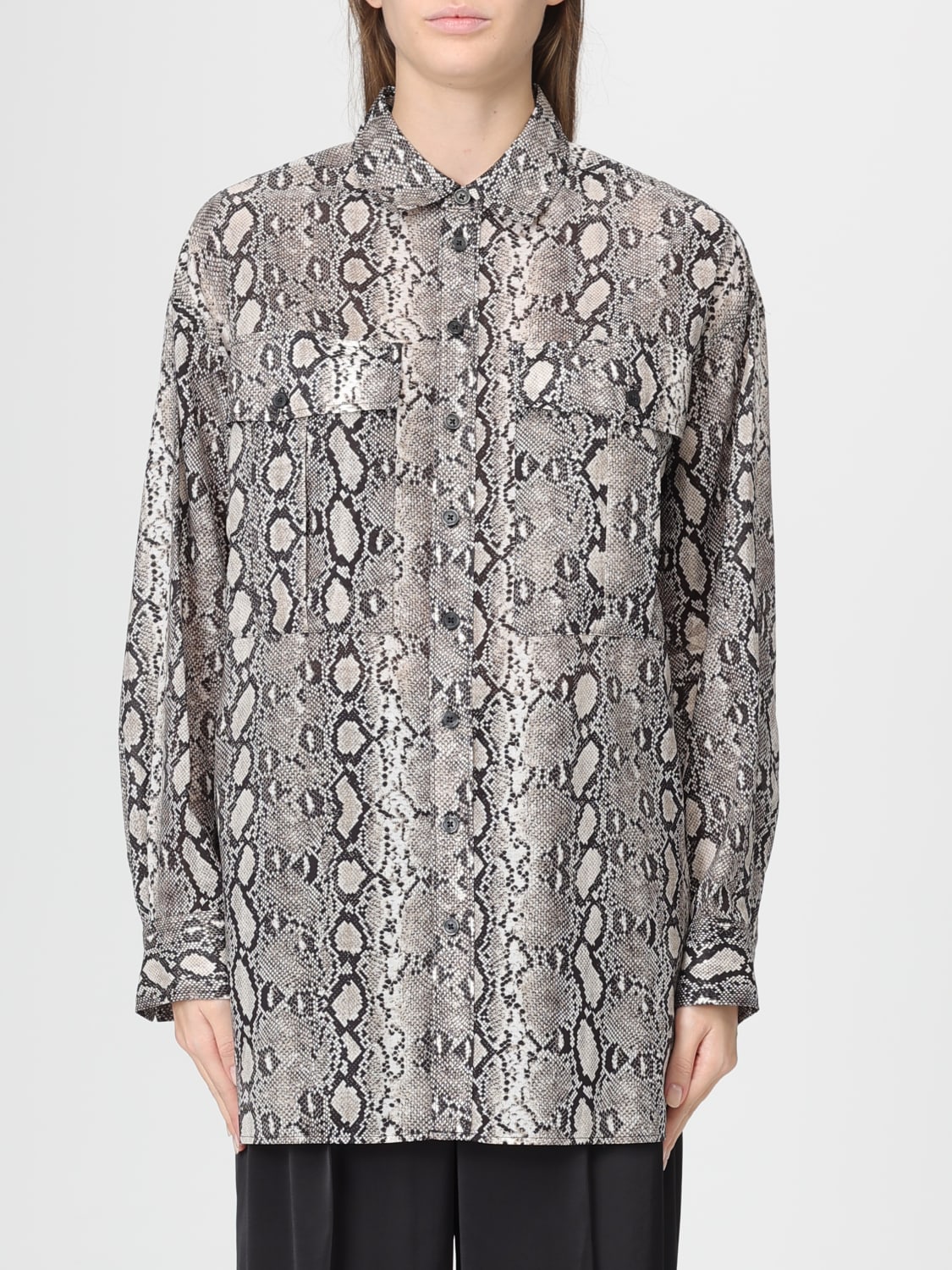 Camisa Manga Larga - Ls Oversized Snake Shirt M Soft Ecru - Imagen 1