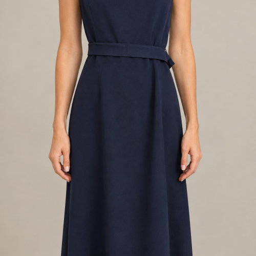 VESTIDO -NOELLA SHORT-SHORT SLEEVE-COCKTAIL DRESS 8 REFINED NAVY