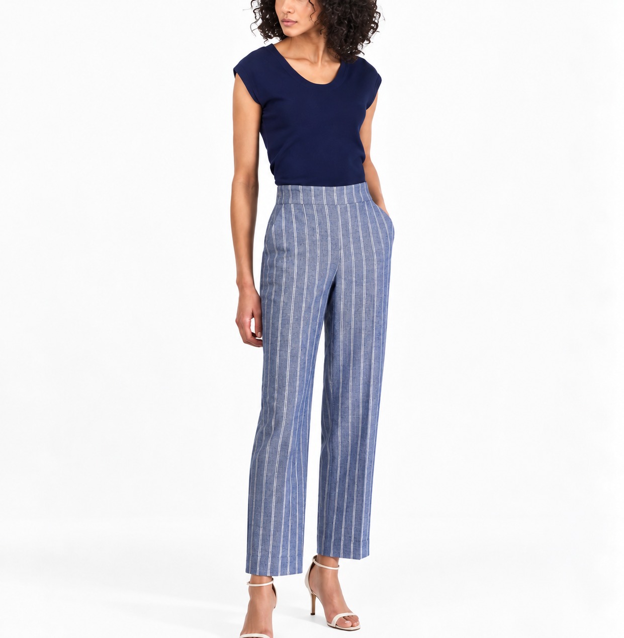 PANTALON P/DAMA SANTORINI BLUE/BRT WHT - Imagen 1